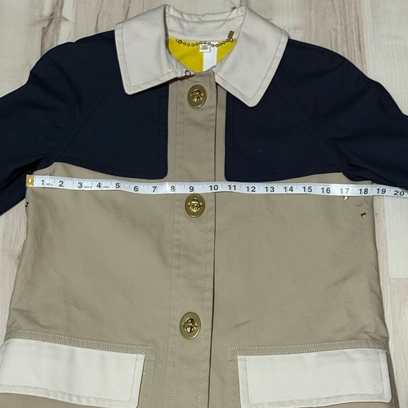 Coach Women's Trench Coat in Navy and Beige Size xs - Picture 13 of 15